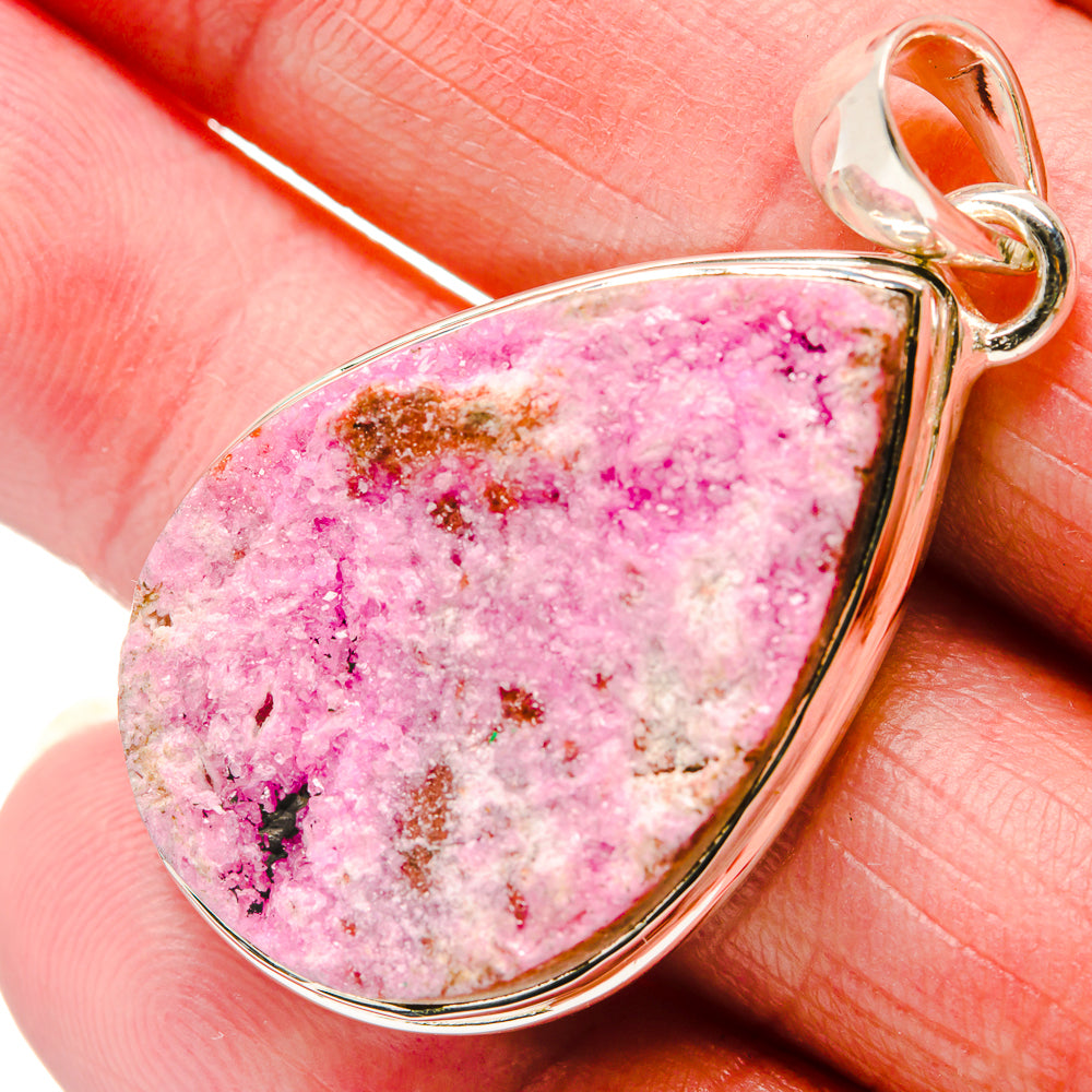 Cobalto Calcite Druzy Pendants handcrafted by Anasilvercos - PD18300