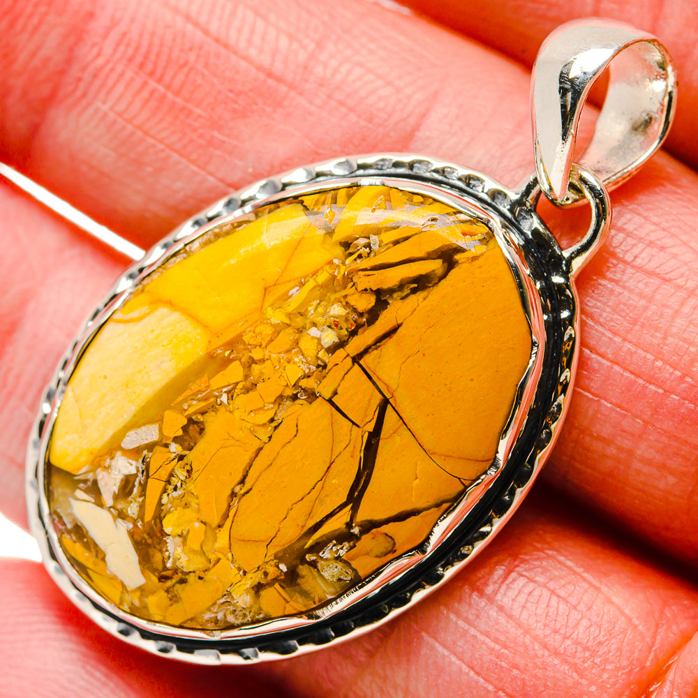 Brecciated Mookaite Pendants handcrafted by Anasilvercos - PD18335