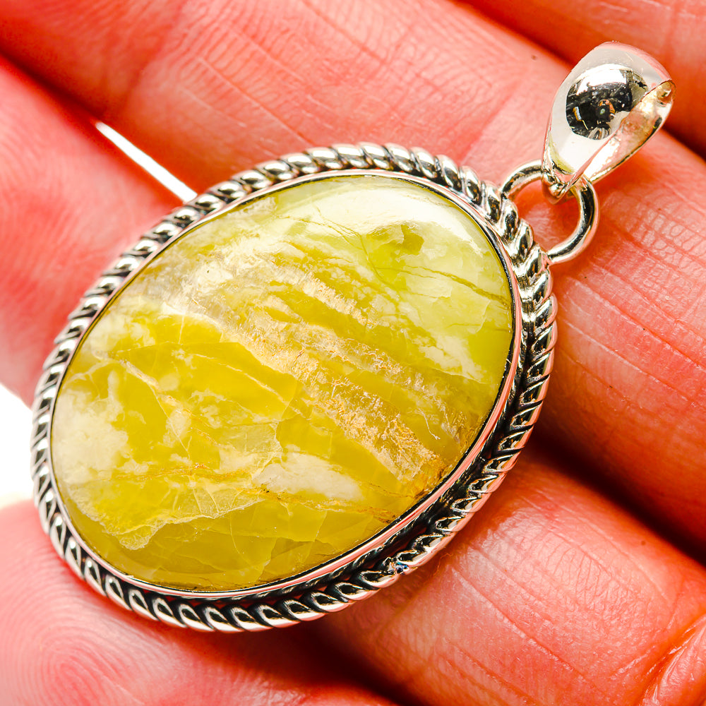 Plume Agate Pendants handcrafted by Anasilvercos - PD18345