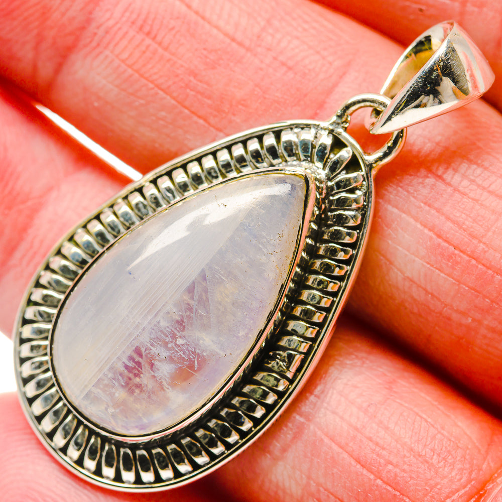 Rainbow Moonstone Pendants handcrafted by Anasilvercos - PD18348