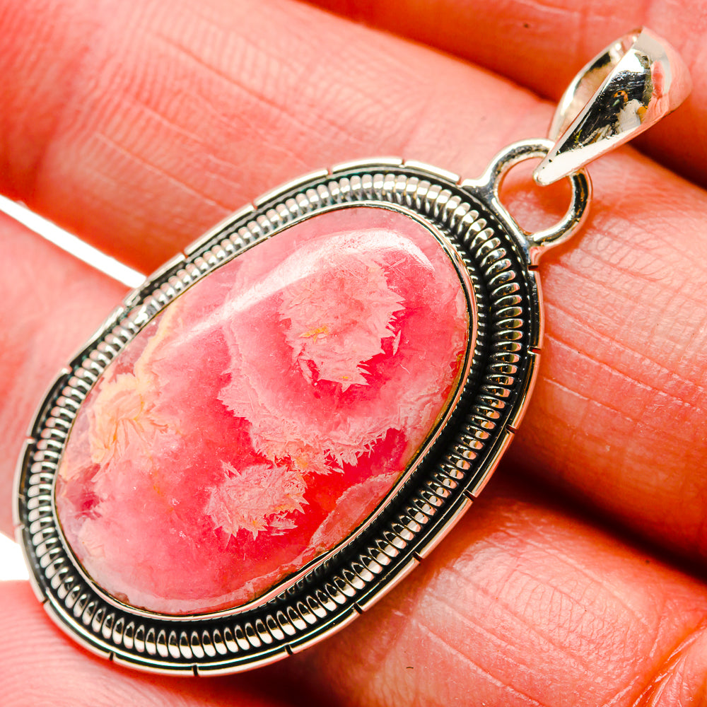 Rhodochrosite Pendants handcrafted by Anasilvercos - PD18376