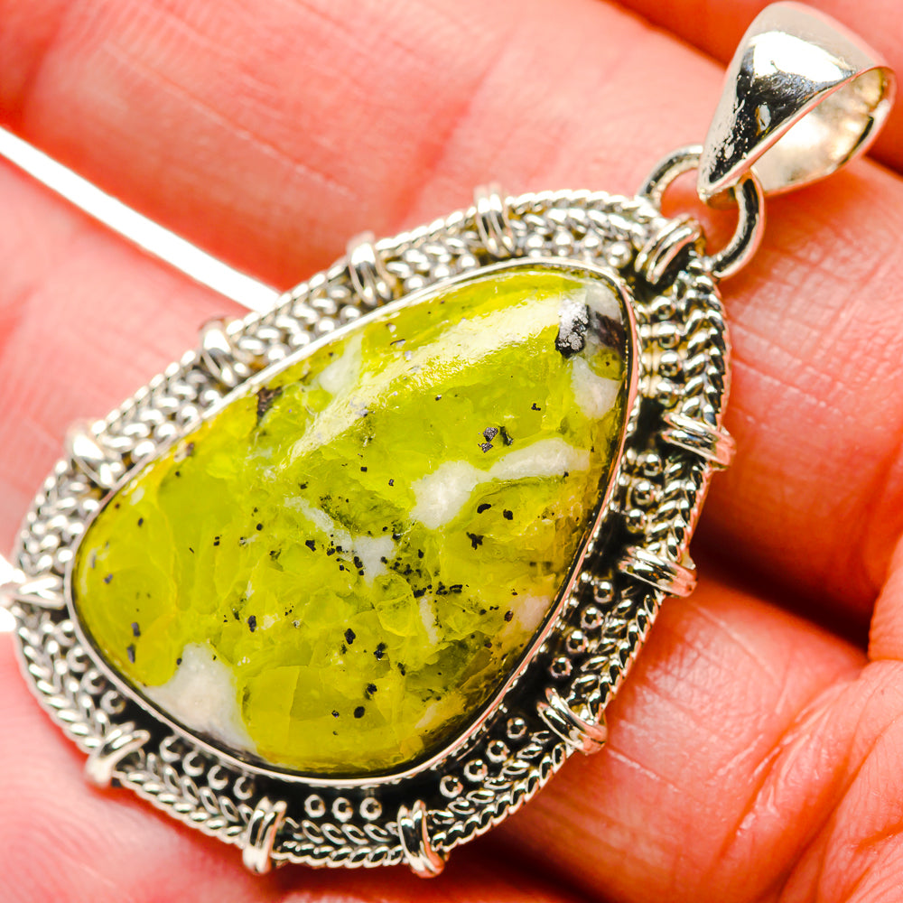African Green Opal Pendants handcrafted by Anasilvercos - PD18379
