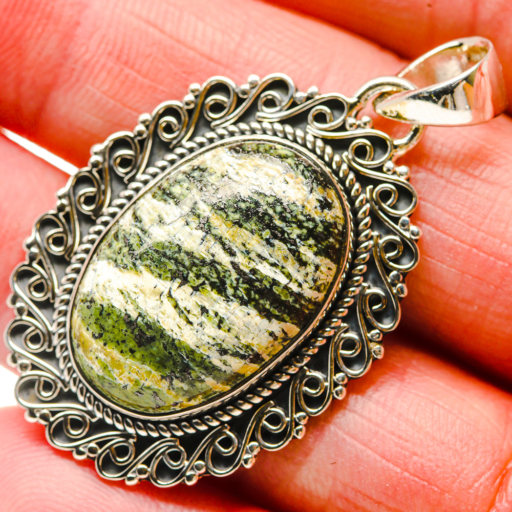 Lizard Jasper Pendants handcrafted by Anasilvercos - PD18390
