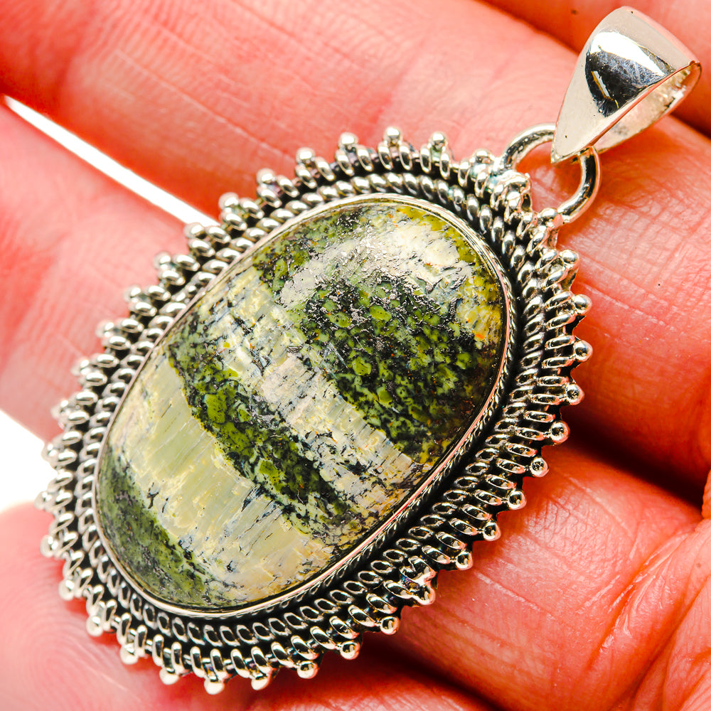 Lizard Jasper Pendants handcrafted by Anasilvercos - PD18391