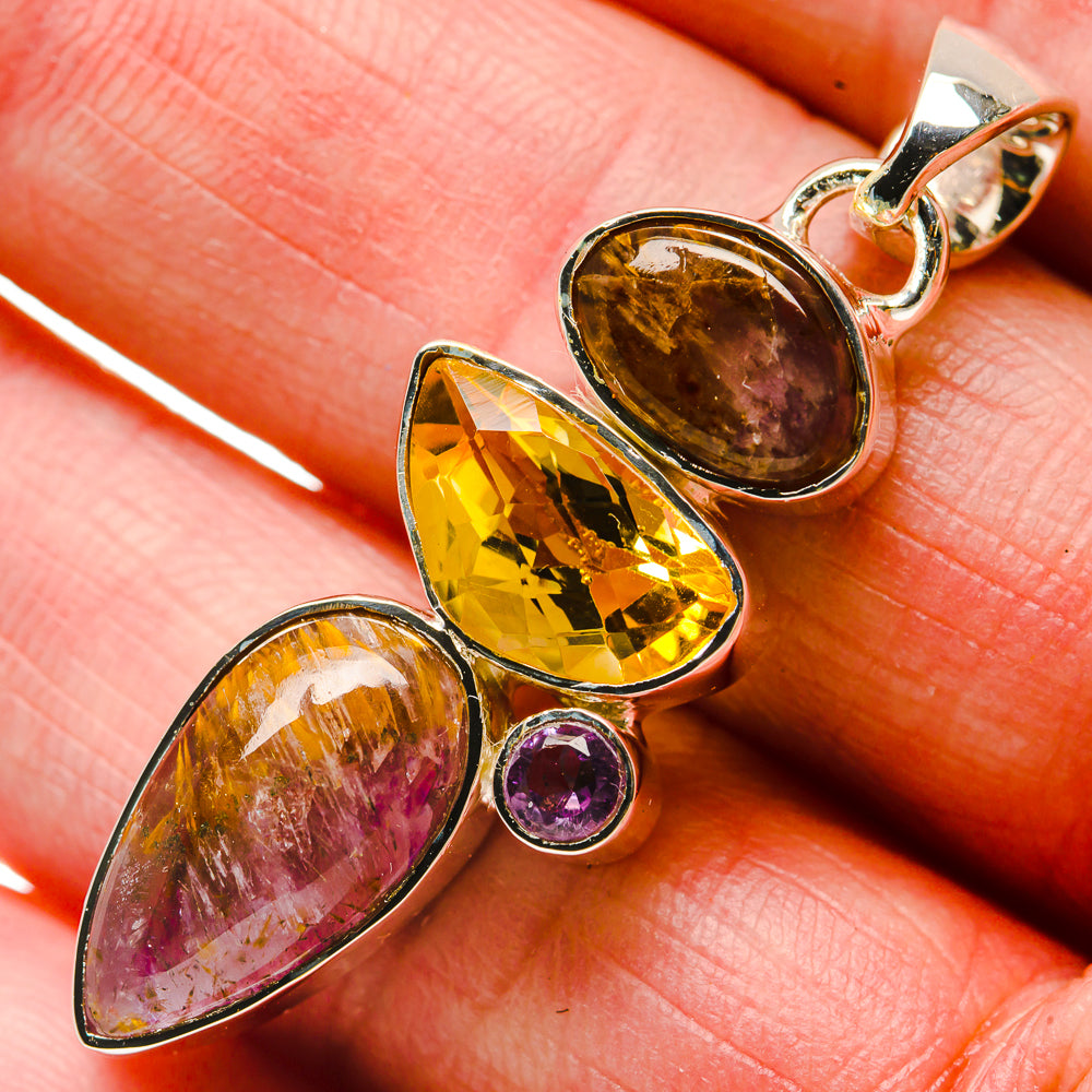 Cacoxenite Amethyst Pendants handcrafted by Anasilvercos - PD18394