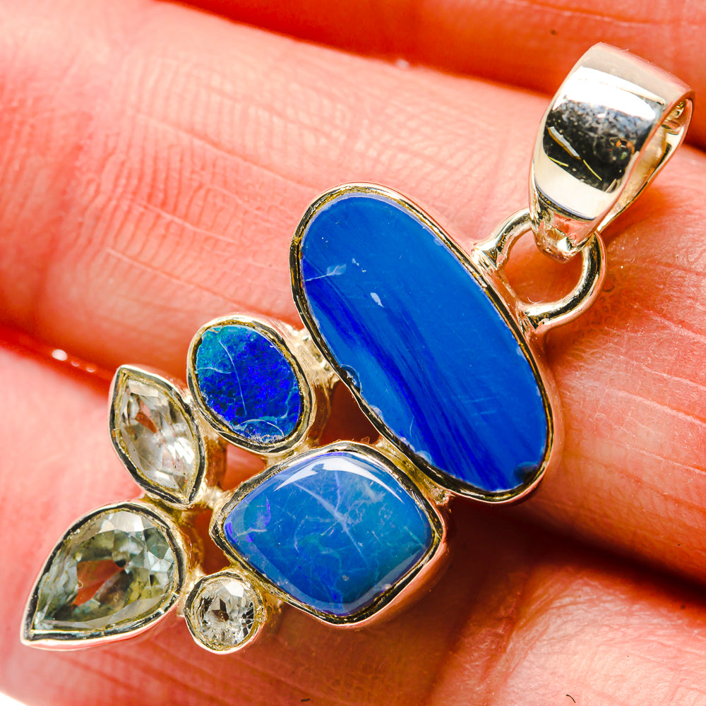 Fire Opal Pendants handcrafted by Anasilvercos - PD18399