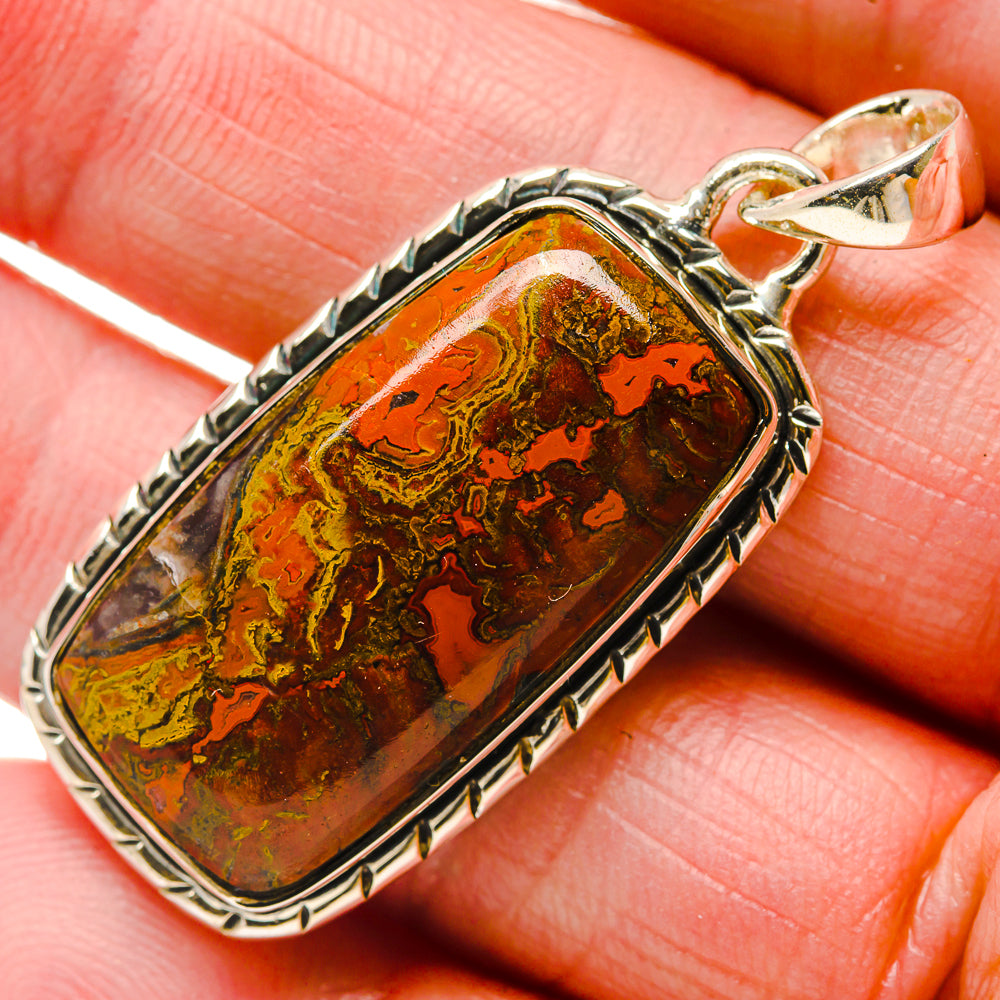 Morocco Agate Pendants handcrafted by Anasilvercos - PD18402