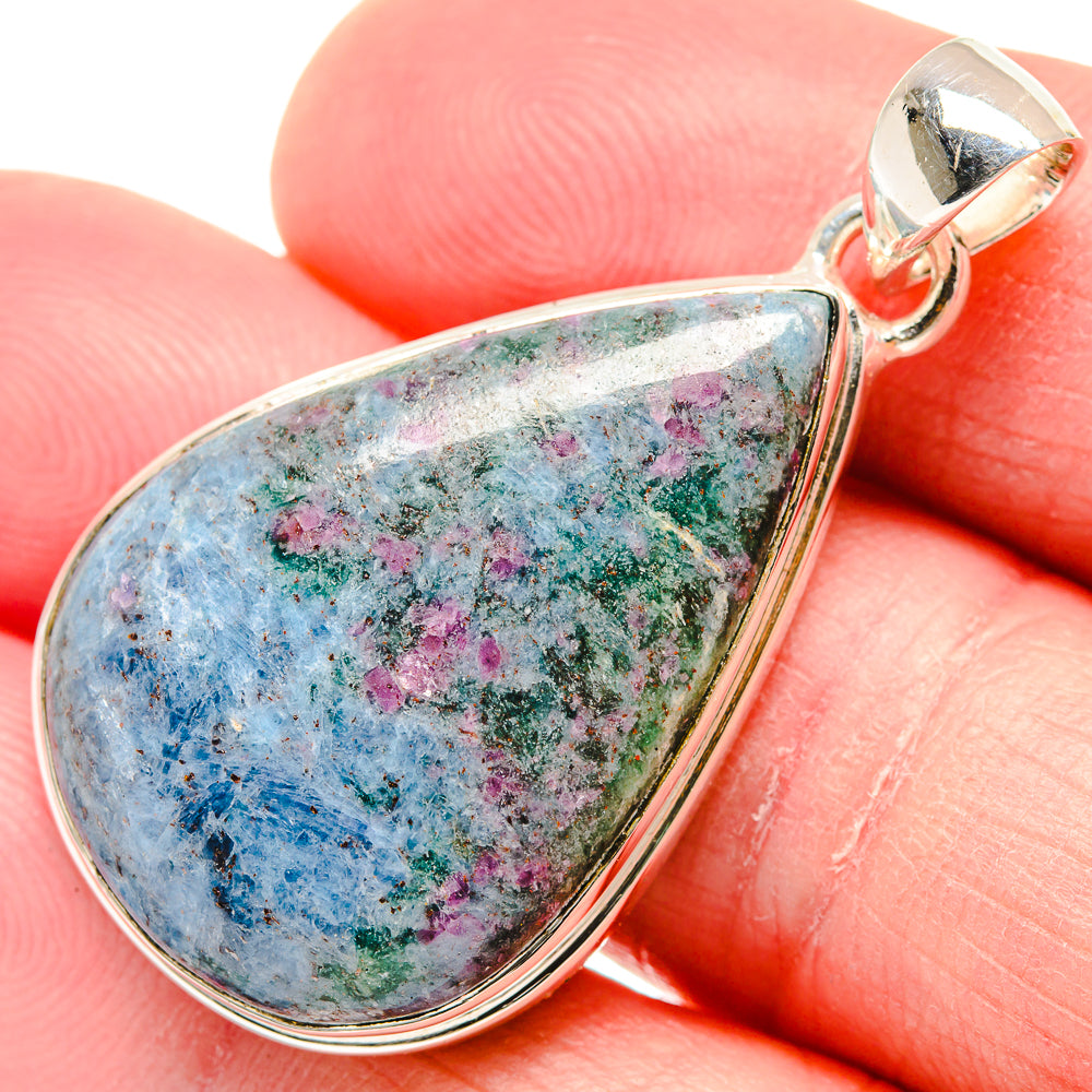 Ruby Fuchsite Pendants handcrafted by Anasilvercos - PD18420