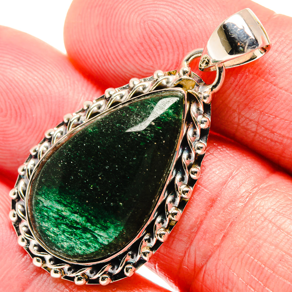 Green Aventurine Pendants handcrafted by Anasilvercos - PD18440
