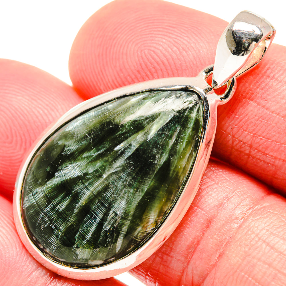 Seraphinite Pendants handcrafted by Anasilvercos - PD18441