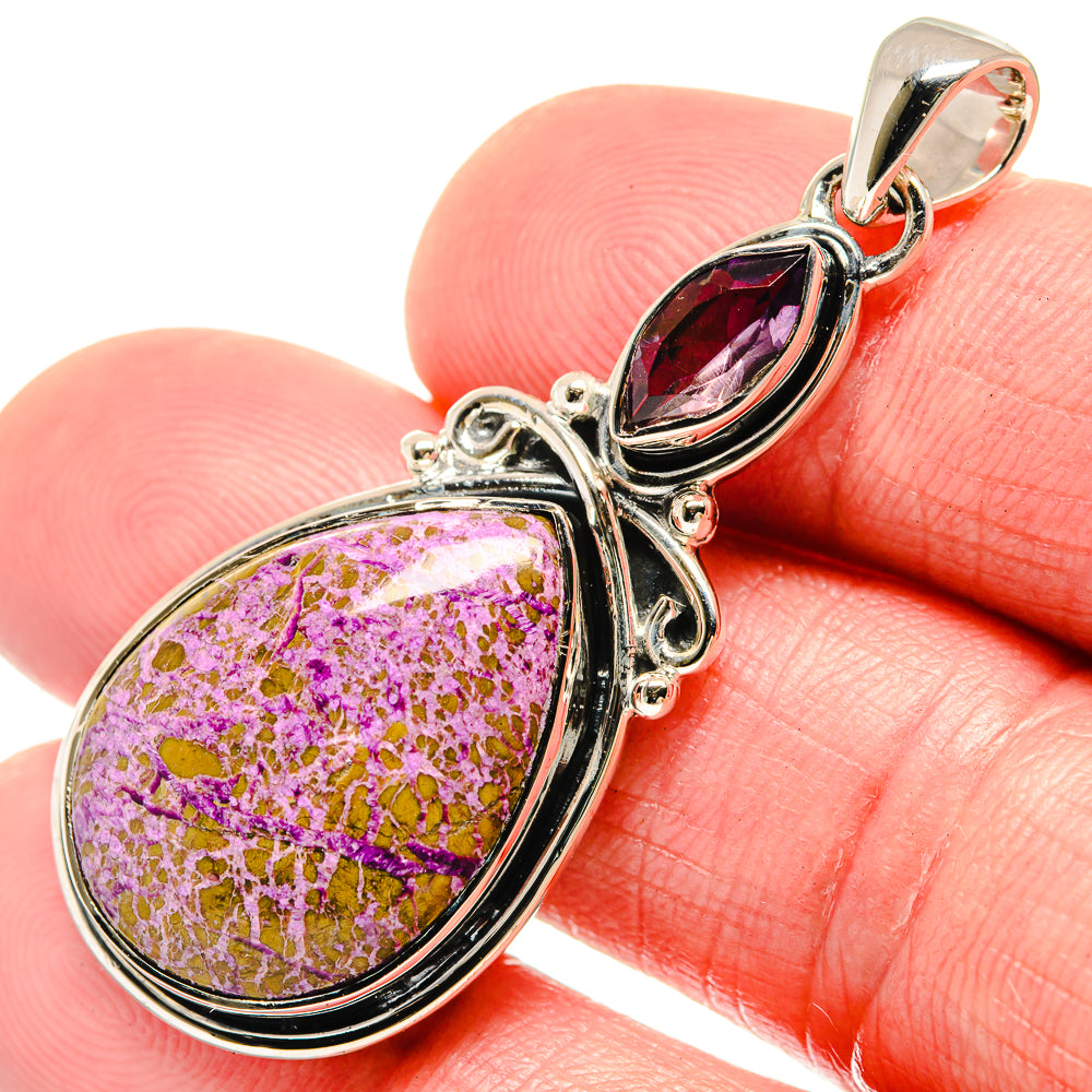 Stichtite Pendants handcrafted by Anasilvercos - PD18452