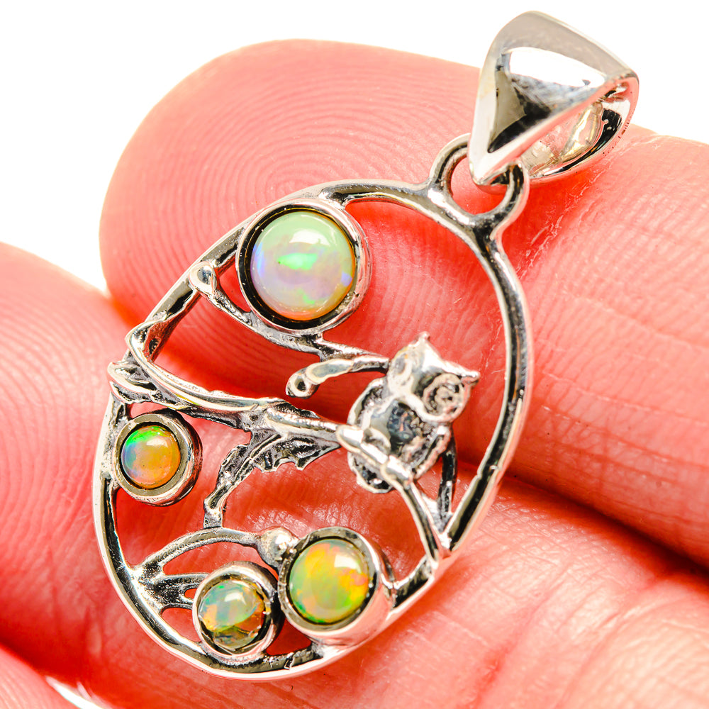 Ethiopian Opal Pendants handcrafted by Anasilvercos - PD18453