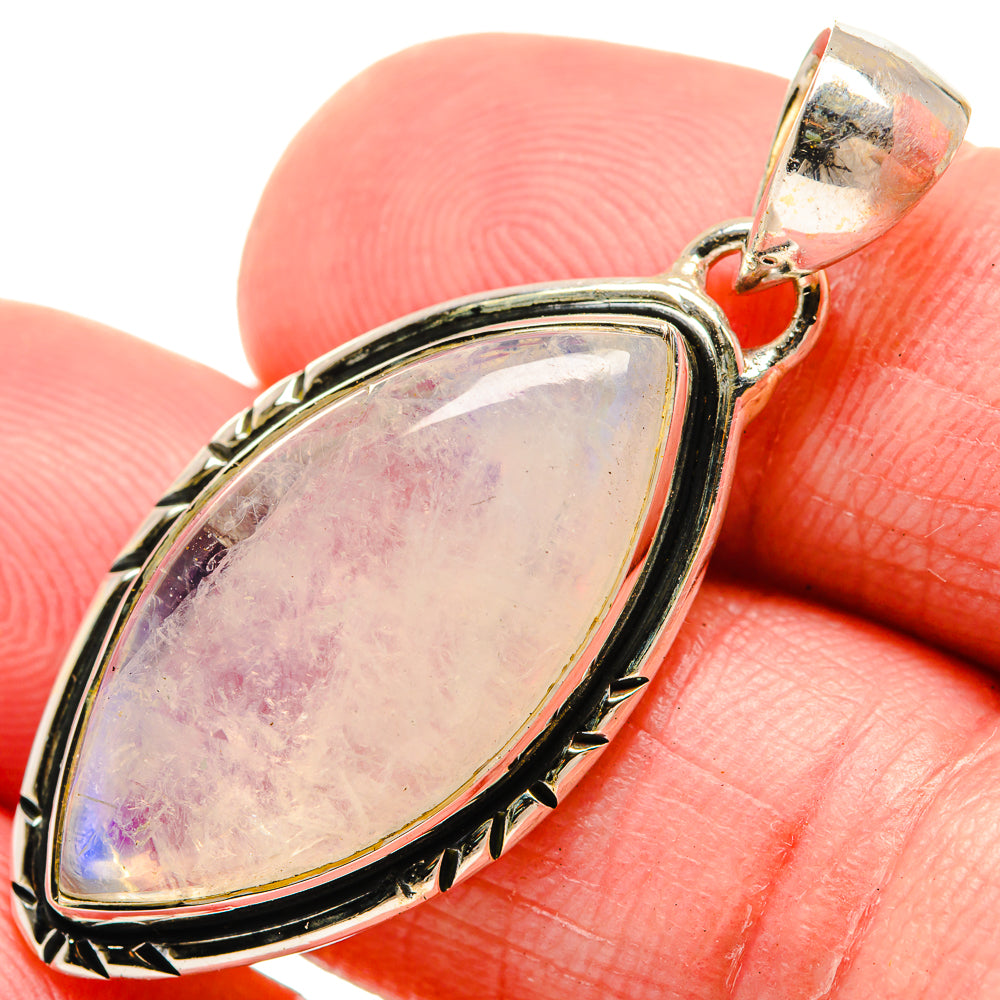 Rainbow Moonstone Pendants handcrafted by Anasilvercos - PD18466