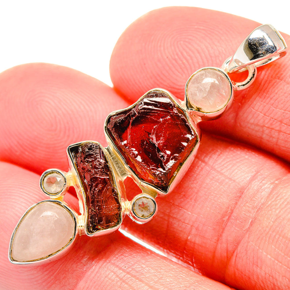 Garnet Pendants handcrafted by Anasilvercos - PD18468