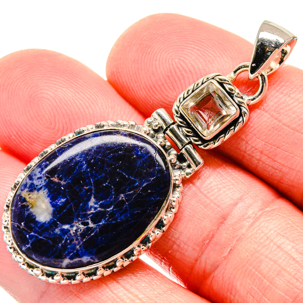 Sodalite Pendants handcrafted by Anasilvercos - PD18470