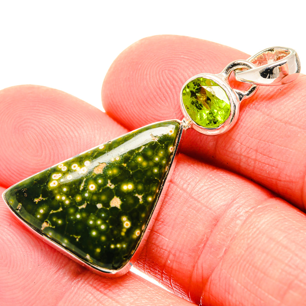Ocean Jasper Pendants handcrafted by Anasilvercos - PD18472