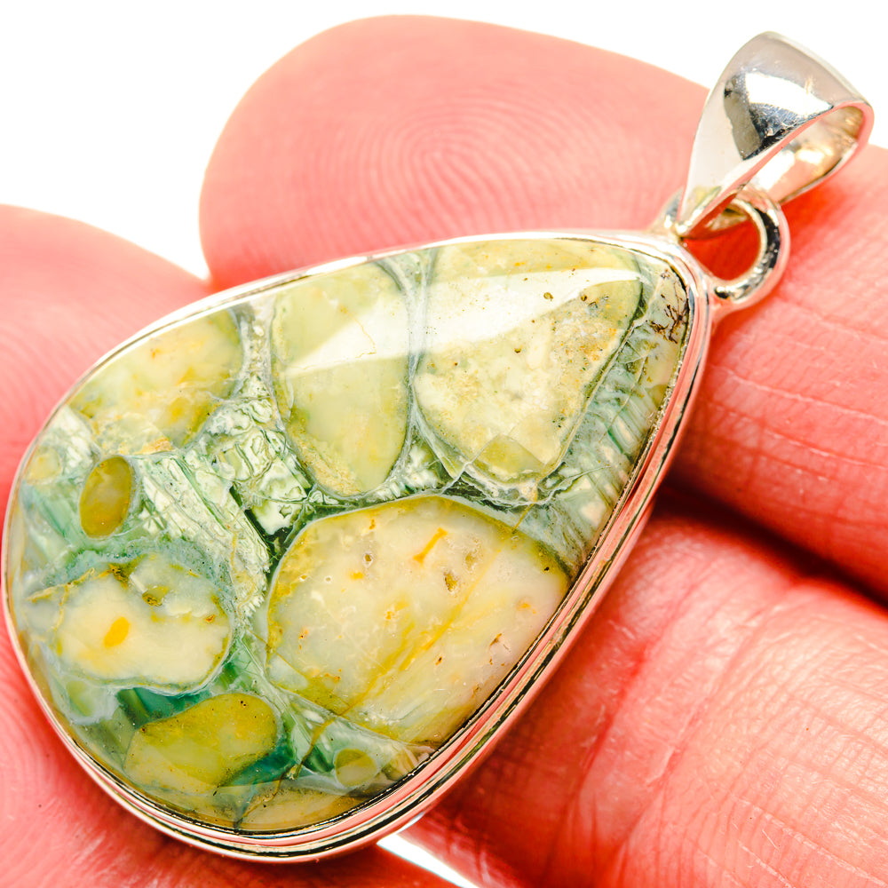 Ocean Jasper Pendants handcrafted by Anasilvercos - PD18478
