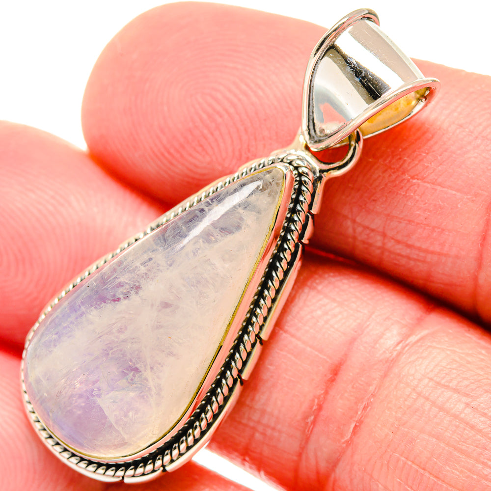 Rainbow Moonstone Pendants handcrafted by Anasilvercos - PD18481