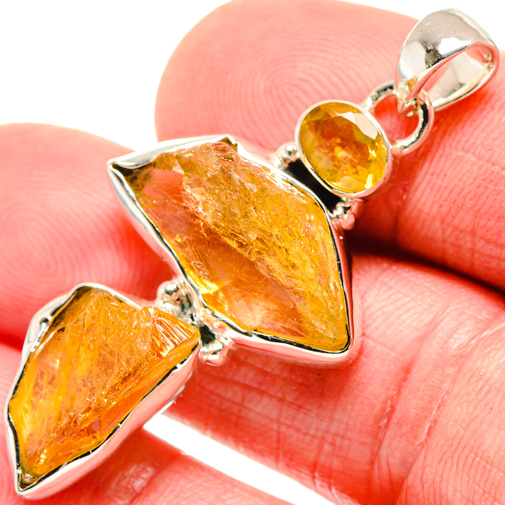 Citrine Pendants handcrafted by Anasilvercos - PD18490