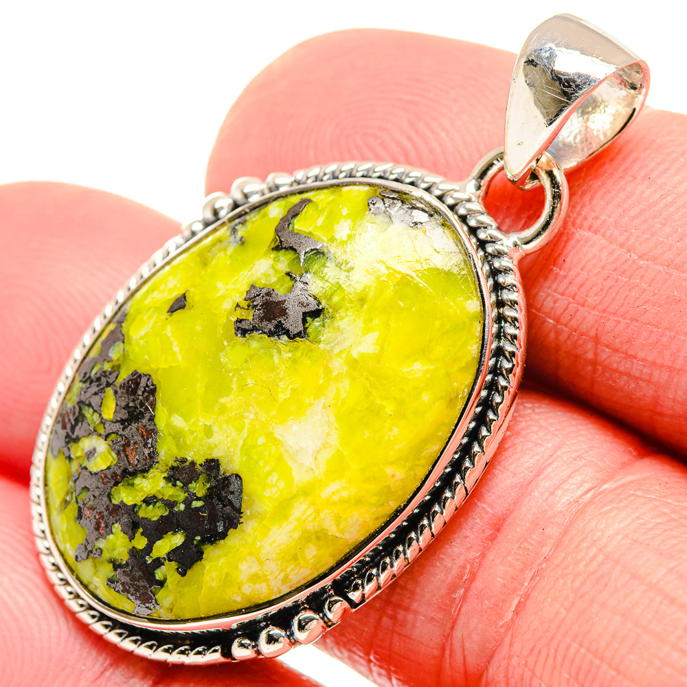 African Green Opal Pendants handcrafted by Anasilvercos - PD18491