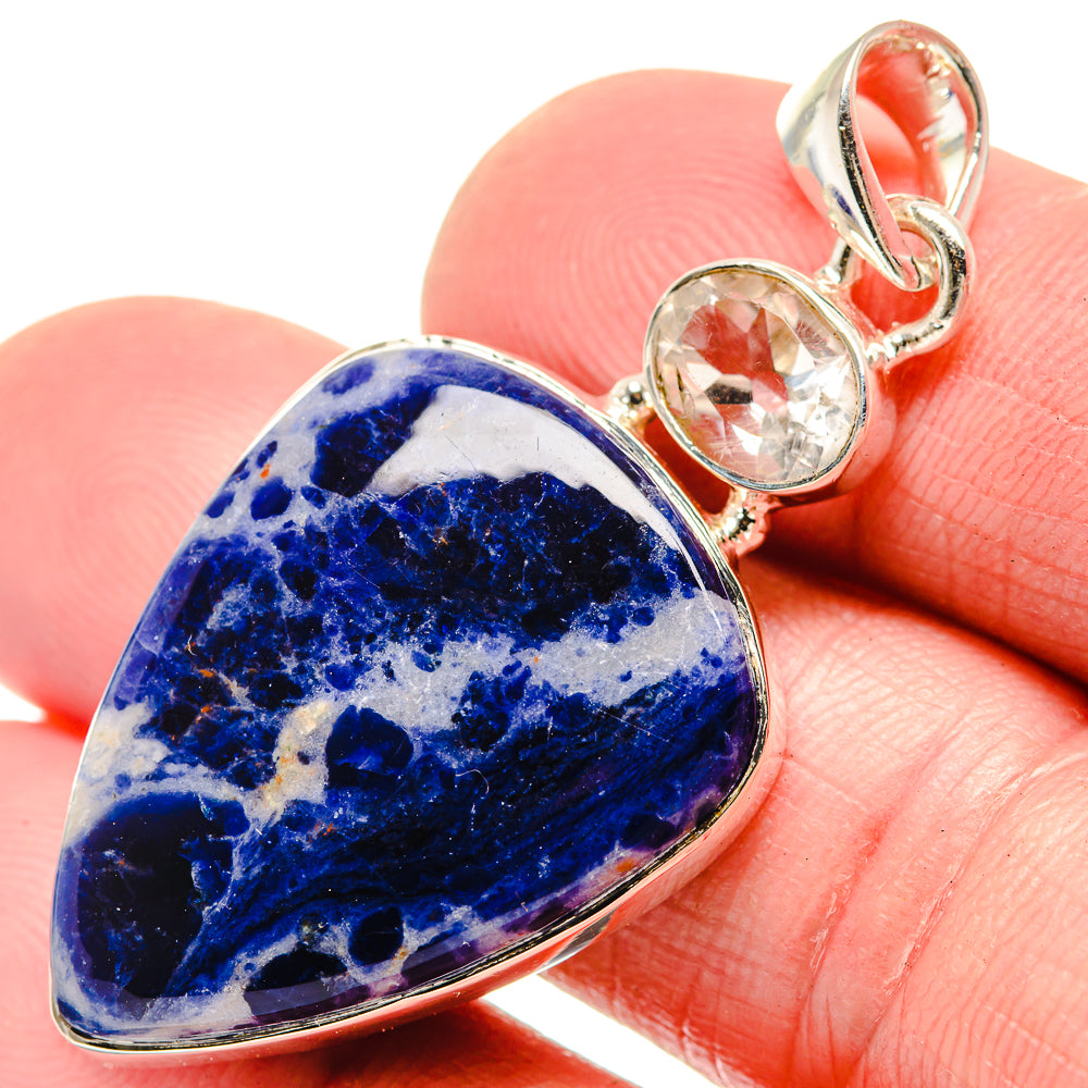 Sodalite Pendants handcrafted by Anasilvercos - PD18493