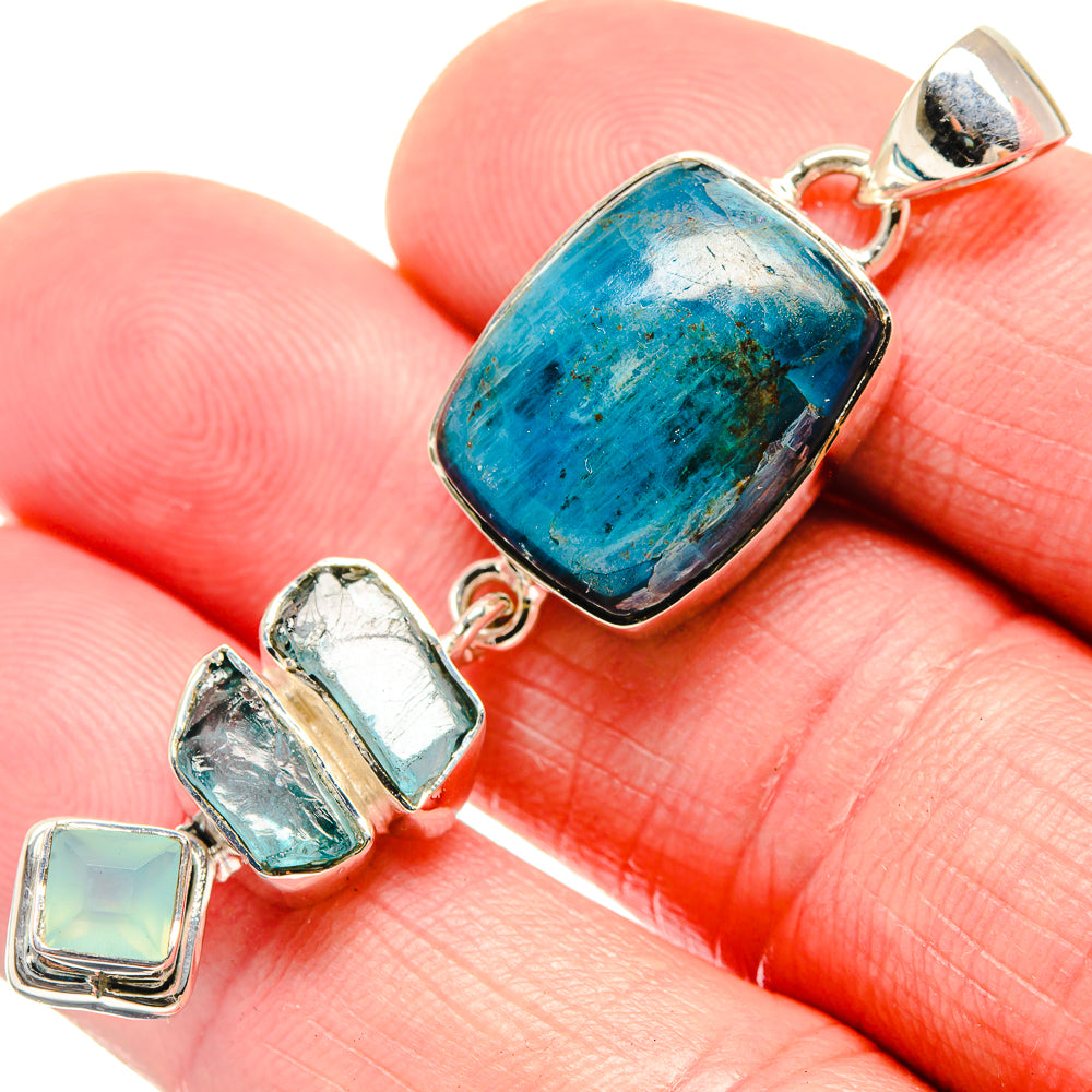Chrysocolla Pendants handcrafted by Anasilvercos - PD18507