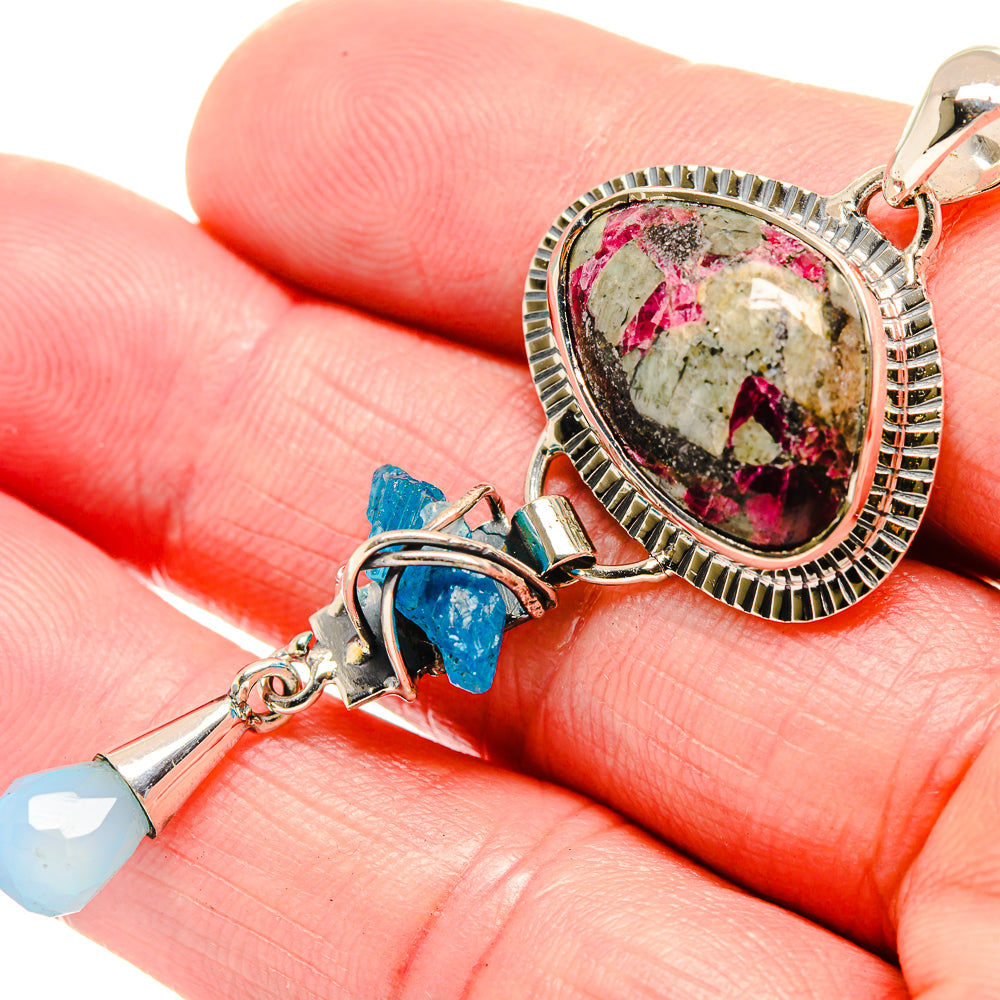 Russian Eudialyte Pendants handcrafted by Anasilvercos - PD18509