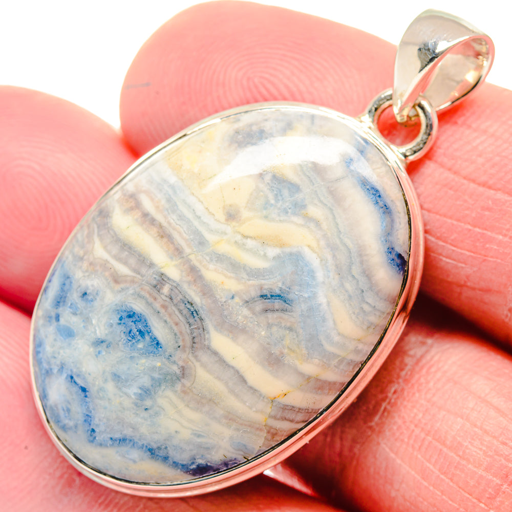 Blue Scheelite Pendants handcrafted by Anasilvercos - PD18541