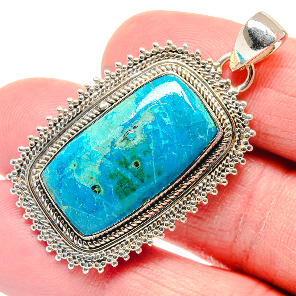 Chrysocolla Pendants handcrafted by Anasilvercos - PD18543