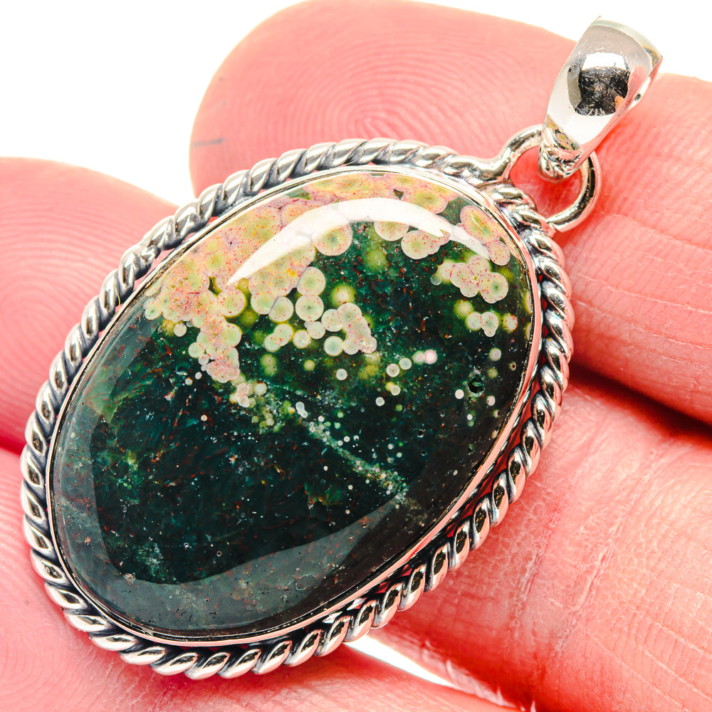 Ocean Jasper Pendants handcrafted by Anasilvercos - PD18551