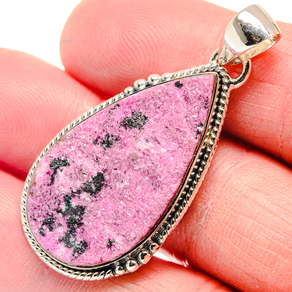 Cobalto Calcite Druzy Pendants handcrafted by Anasilvercos - PD18555