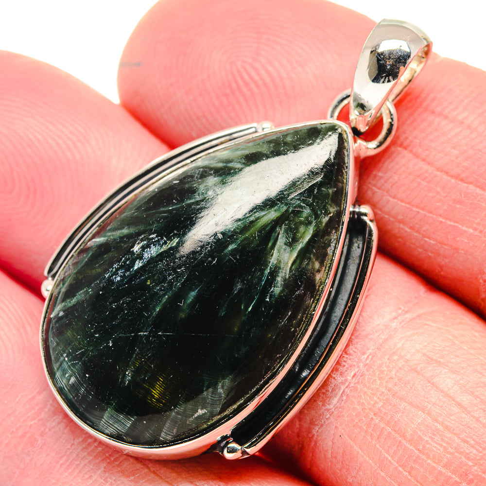 Seraphinite Pendants handcrafted by Anasilvercos - PD18559