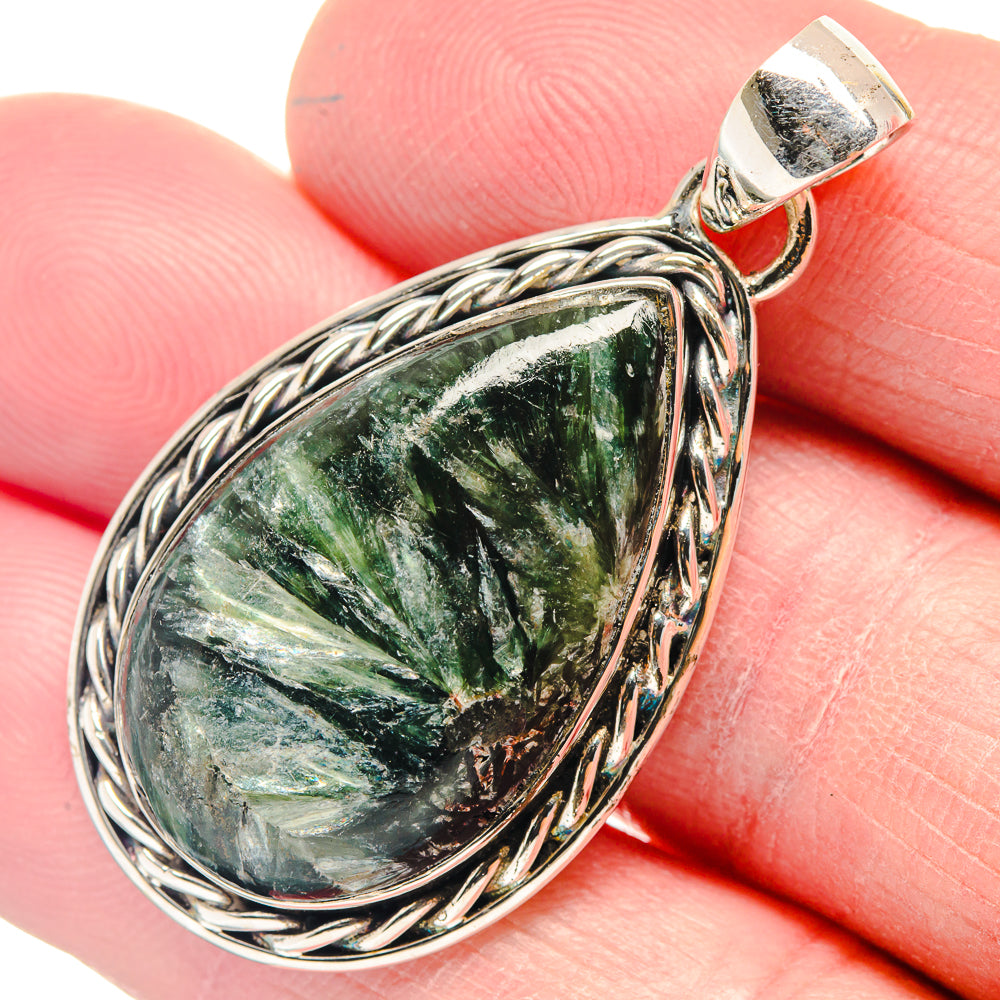 Seraphinite Pendants handcrafted by Anasilvercos - PD18567