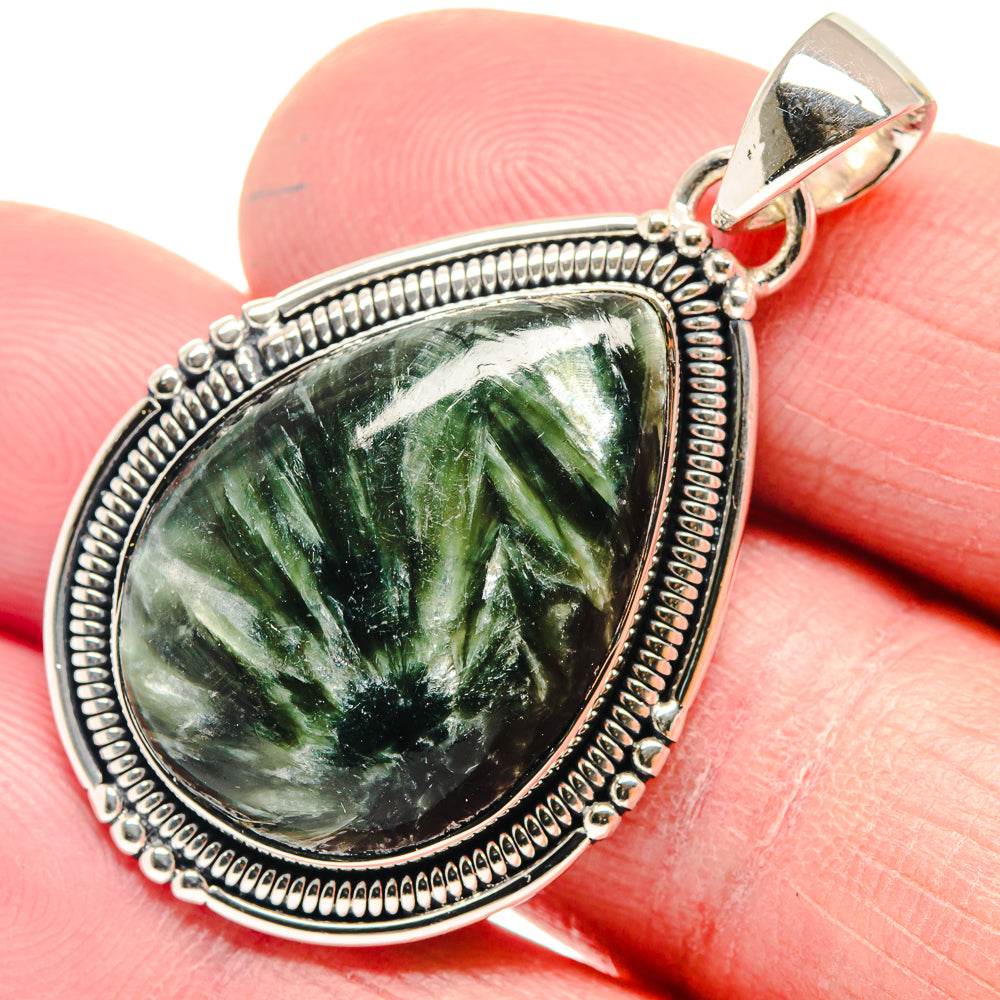 Seraphinite Pendants handcrafted by Anasilvercos - PD18573