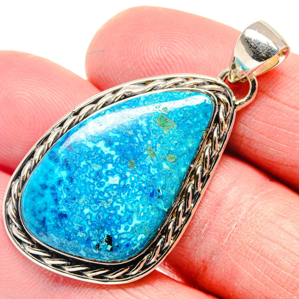 Chrysocolla Pendants handcrafted by Anasilvercos - PD18579