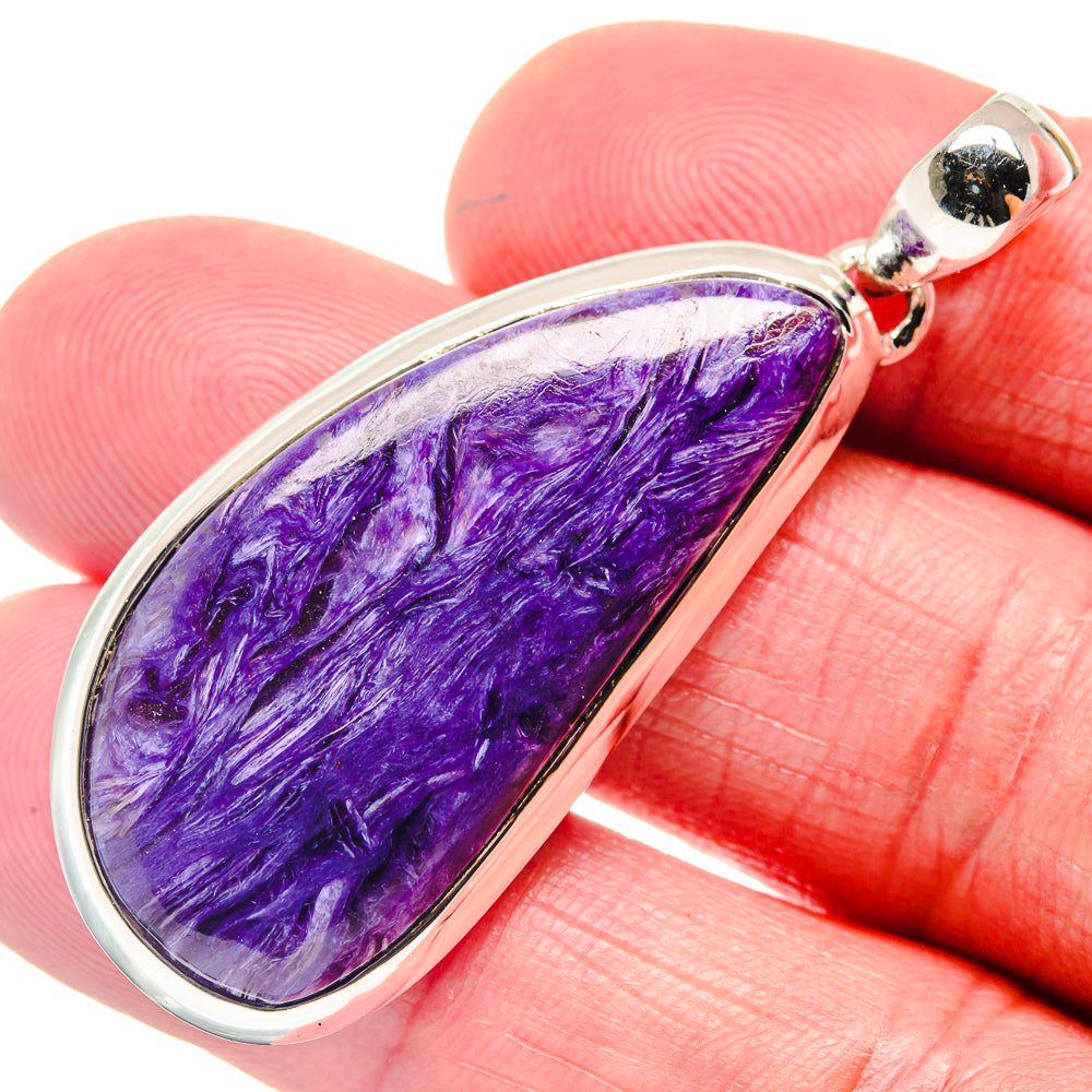 Charoite Pendants handcrafted by Anasilvercos - PD18593