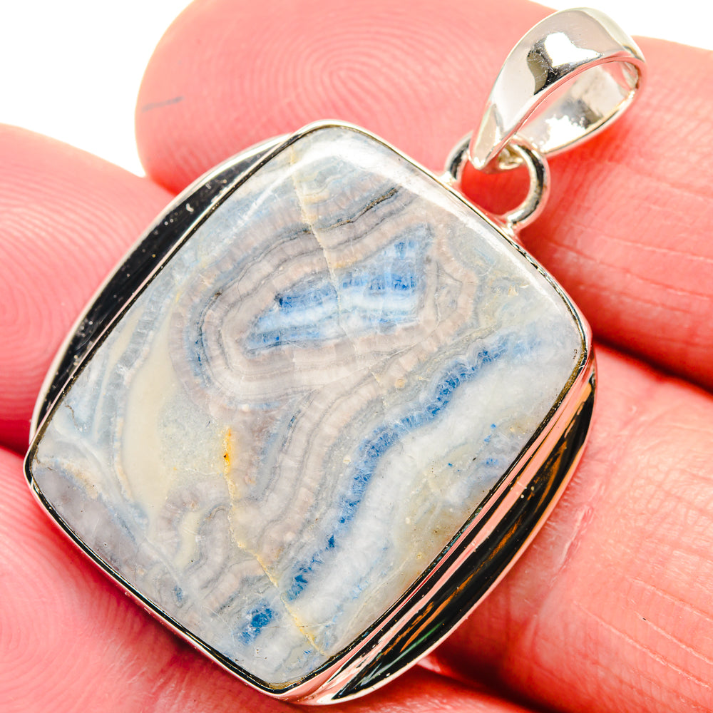 Blue Scheelite Pendants handcrafted by Anasilvercos - PD18610