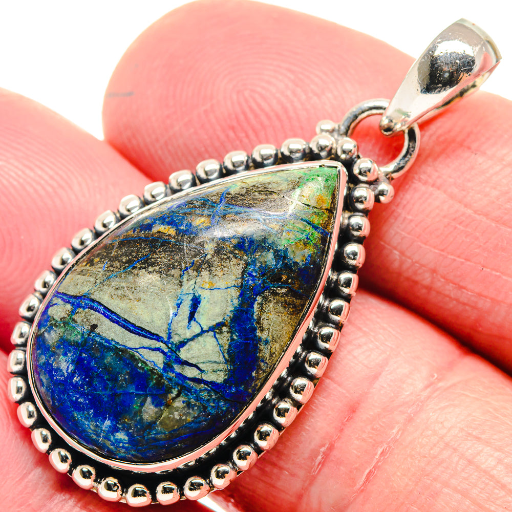 Azurite Pendants handcrafted by Anasilvercos - PD18619