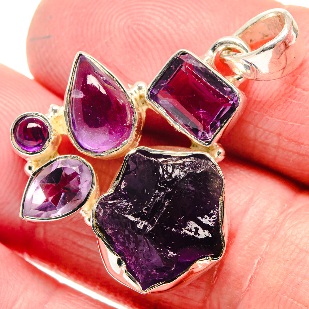 Amethyst Pendants handcrafted by Anasilvercos - PD18632