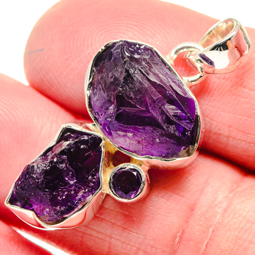Amethyst Pendants handcrafted by Anasilvercos - PD18638