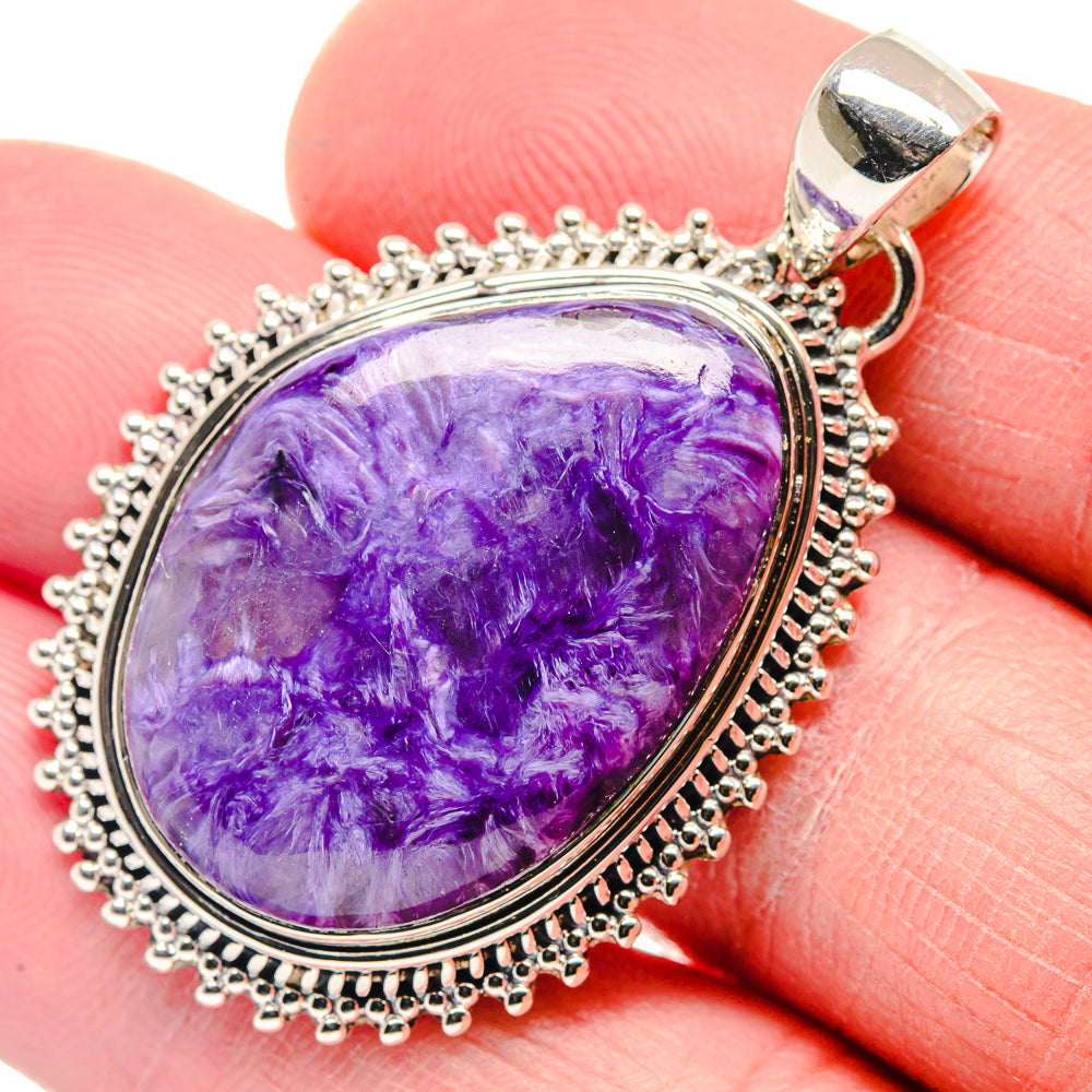 Charoite Pendants handcrafted by Anasilvercos - PD18668