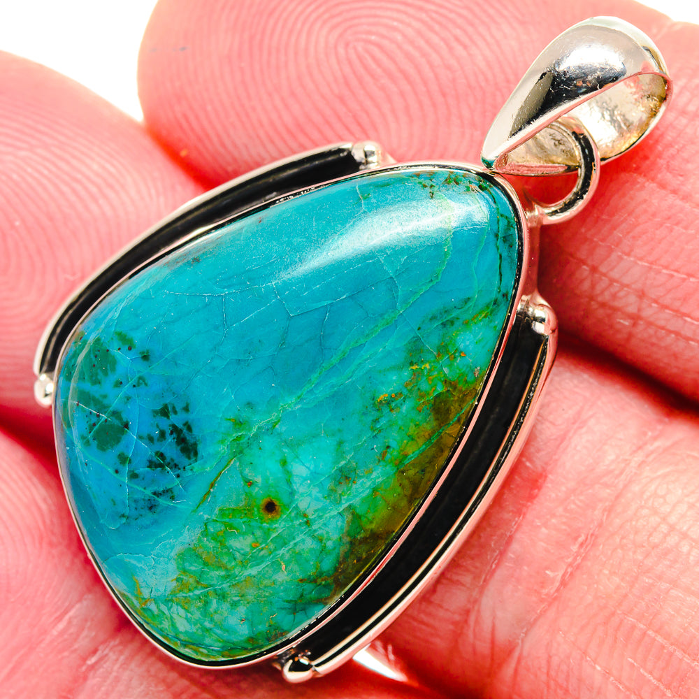 Chrysocolla Pendants handcrafted by Anasilvercos - PD18683