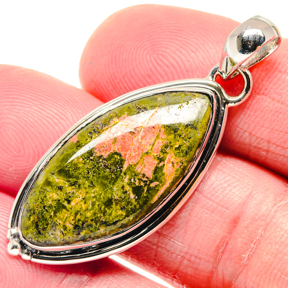 Unakite Pendants handcrafted by Anasilvercos - PD18687