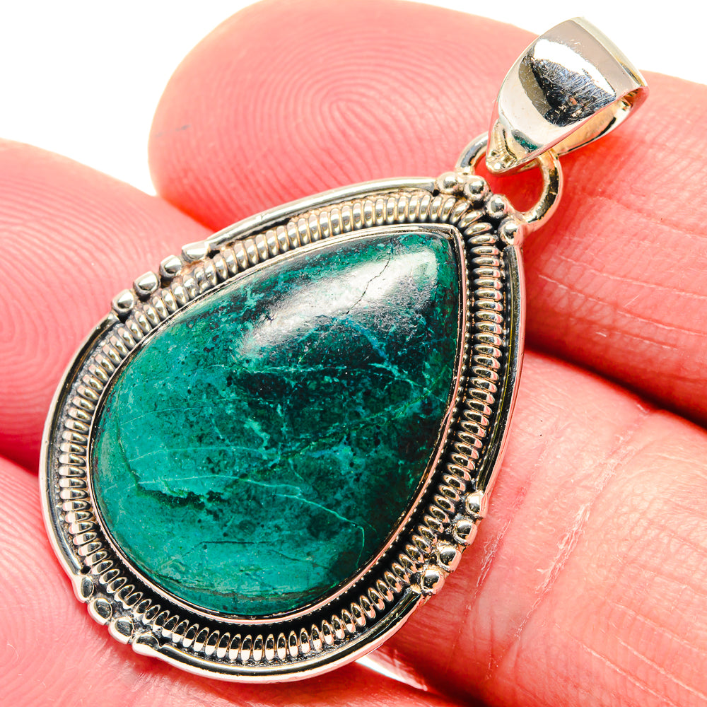 Chrysocolla Pendants handcrafted by Anasilvercos - PD18691