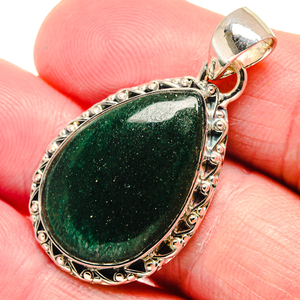 Green Aventurine Pendants handcrafted by Anasilvercos - PD18692