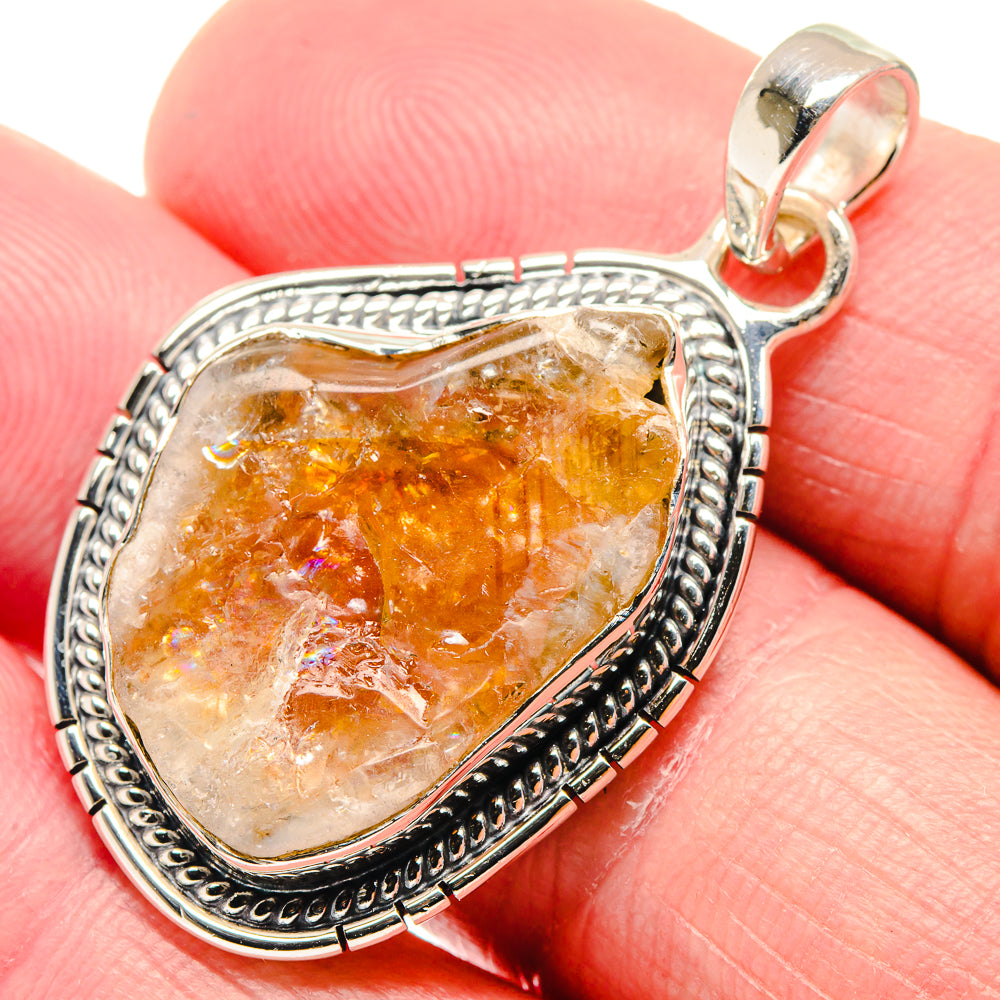 Citrine Pendants handcrafted by Anasilvercos - PD18700