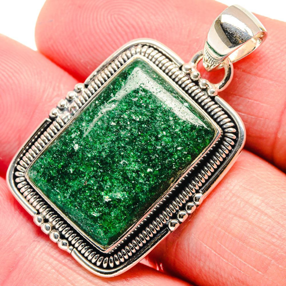 Green Aventurine Pendants handcrafted by Anasilvercos - PD18703