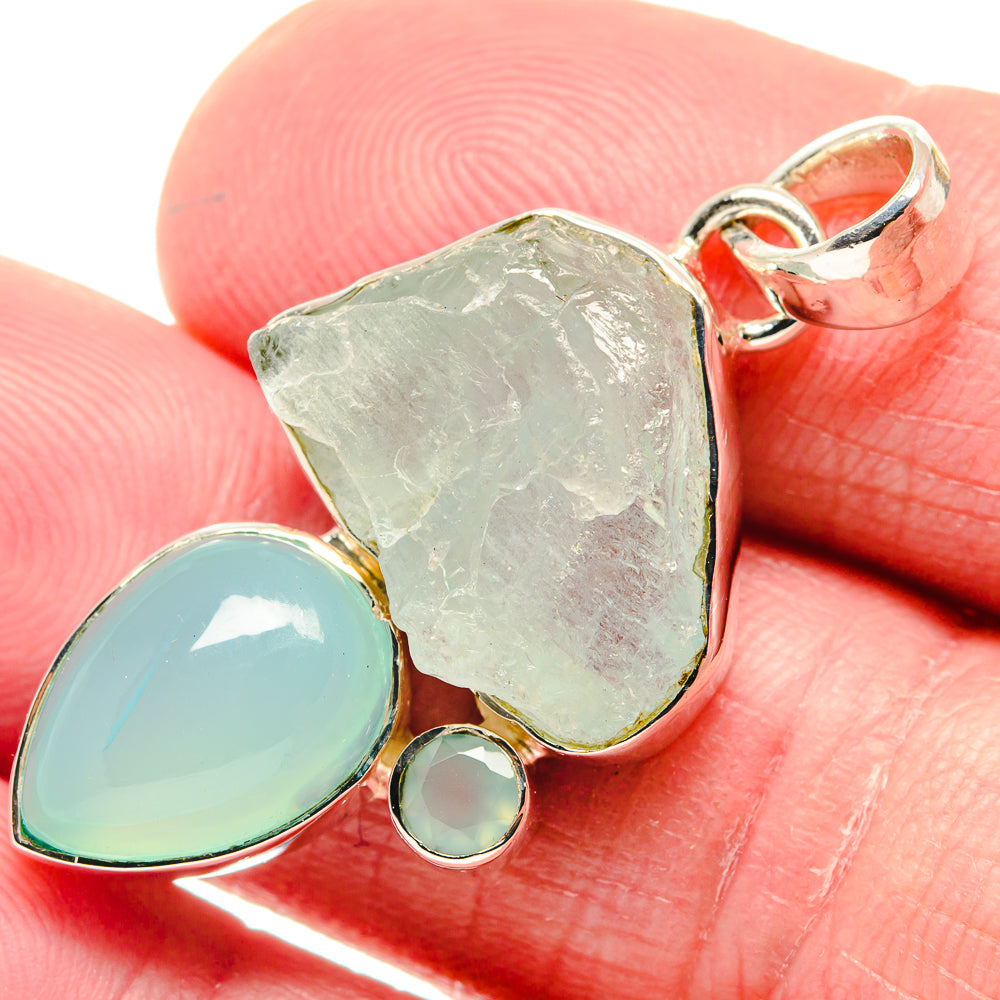 Aquamarine Pendants handcrafted by Anasilvercos - PD18709