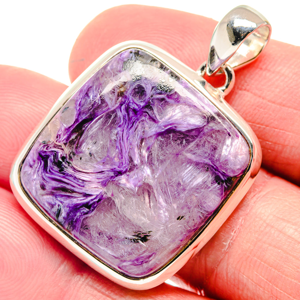 Charoite Pendants handcrafted by Anasilvercos - PD18712