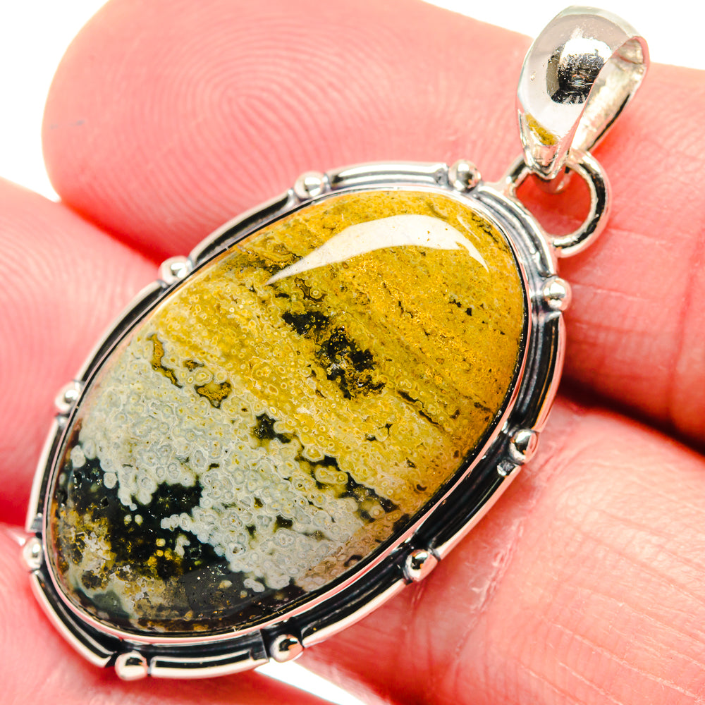 Ocean Jasper Pendants handcrafted by Anasilvercos - PD18713